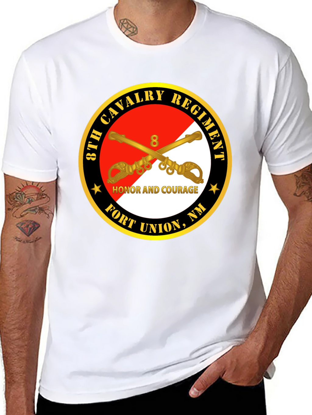 8th Cavalry Regiment Honor Courage T-Shirt