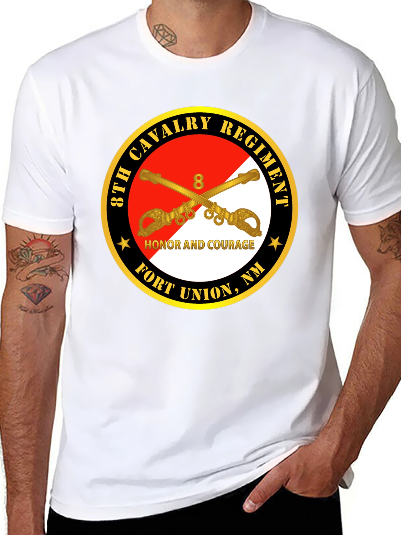 8th Cavalry Regiment Honor Courage T-Shirt