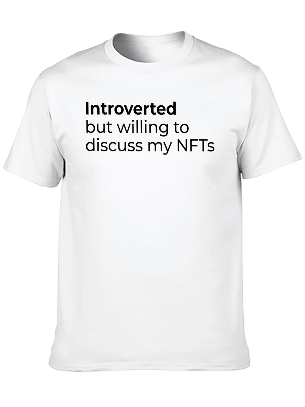Introverted NFT T-Shirt - Black Comfortable Fit