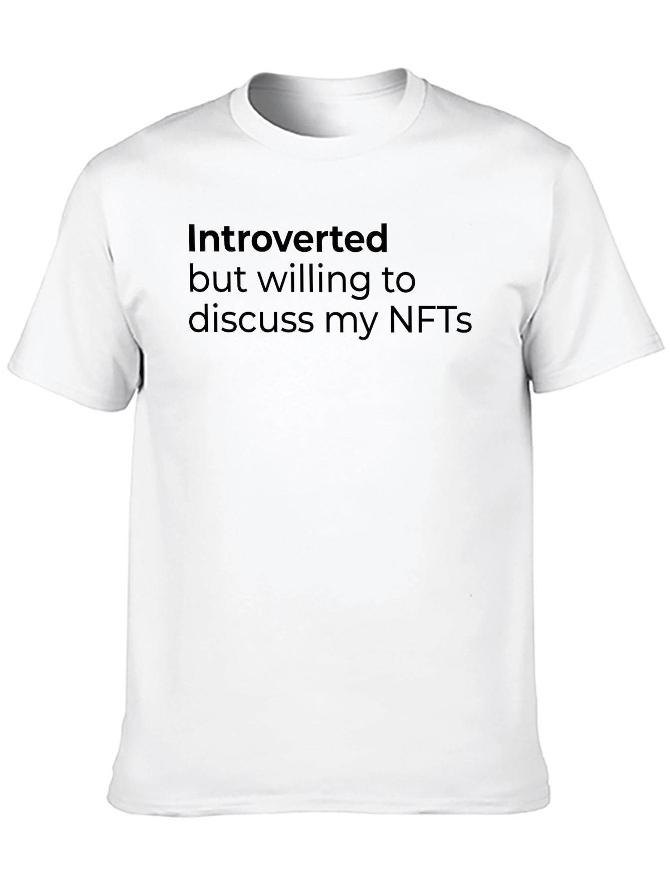 Introverted NFT T-Shirt - Black Comfortable Fit