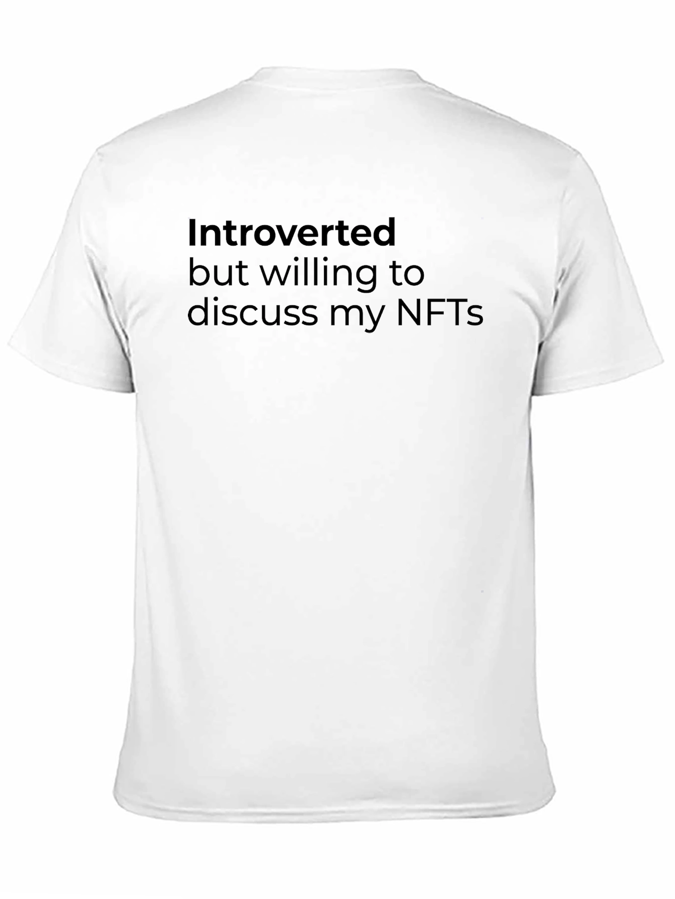 Introverted NFT T-Shirt - Black Comfortable Fit