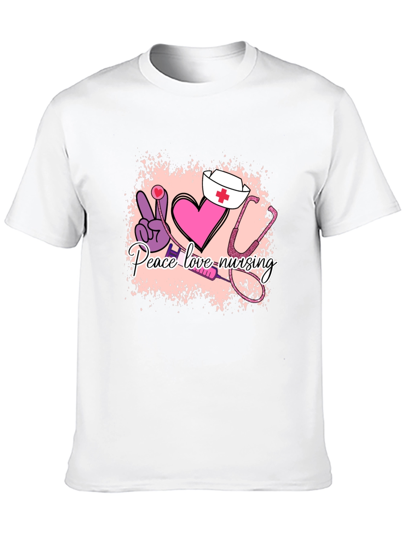 Peace Love Nursing T-Shirt - Nurse Appreciation Gift