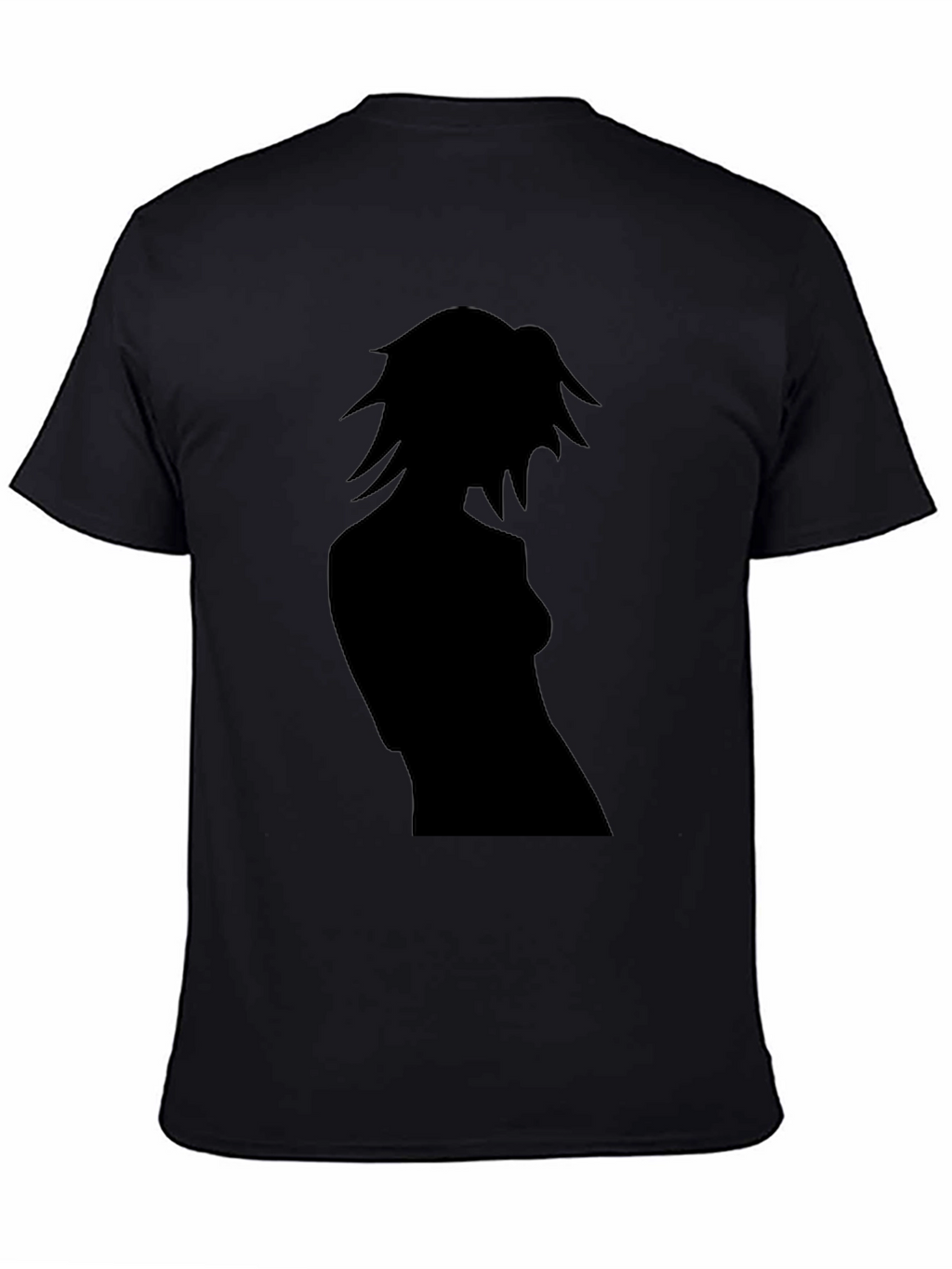 Silhouette Graphic Tee - Sleek Black Casual Shirt