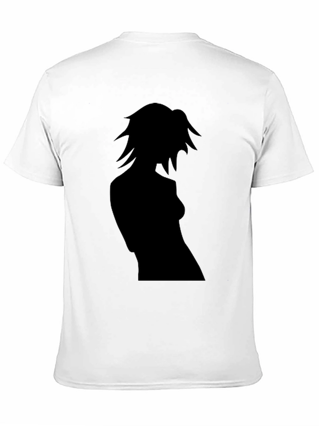 Silhouette Graphic Tee - Sleek Black Casual Shirt