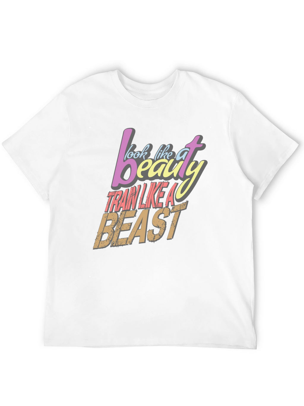 Beauty and Beast Graphic Tee - Train Hard!
