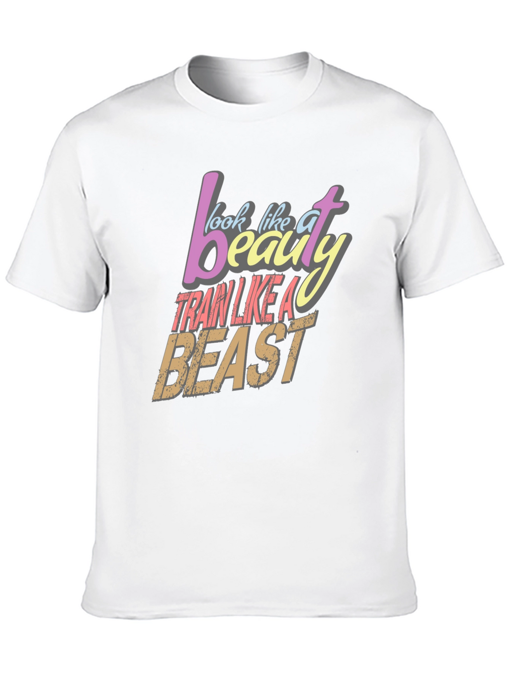Beauty and Beast Graphic Tee - Train Hard!