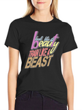 Beauty and Beast Graphic Tee - Train Hard!