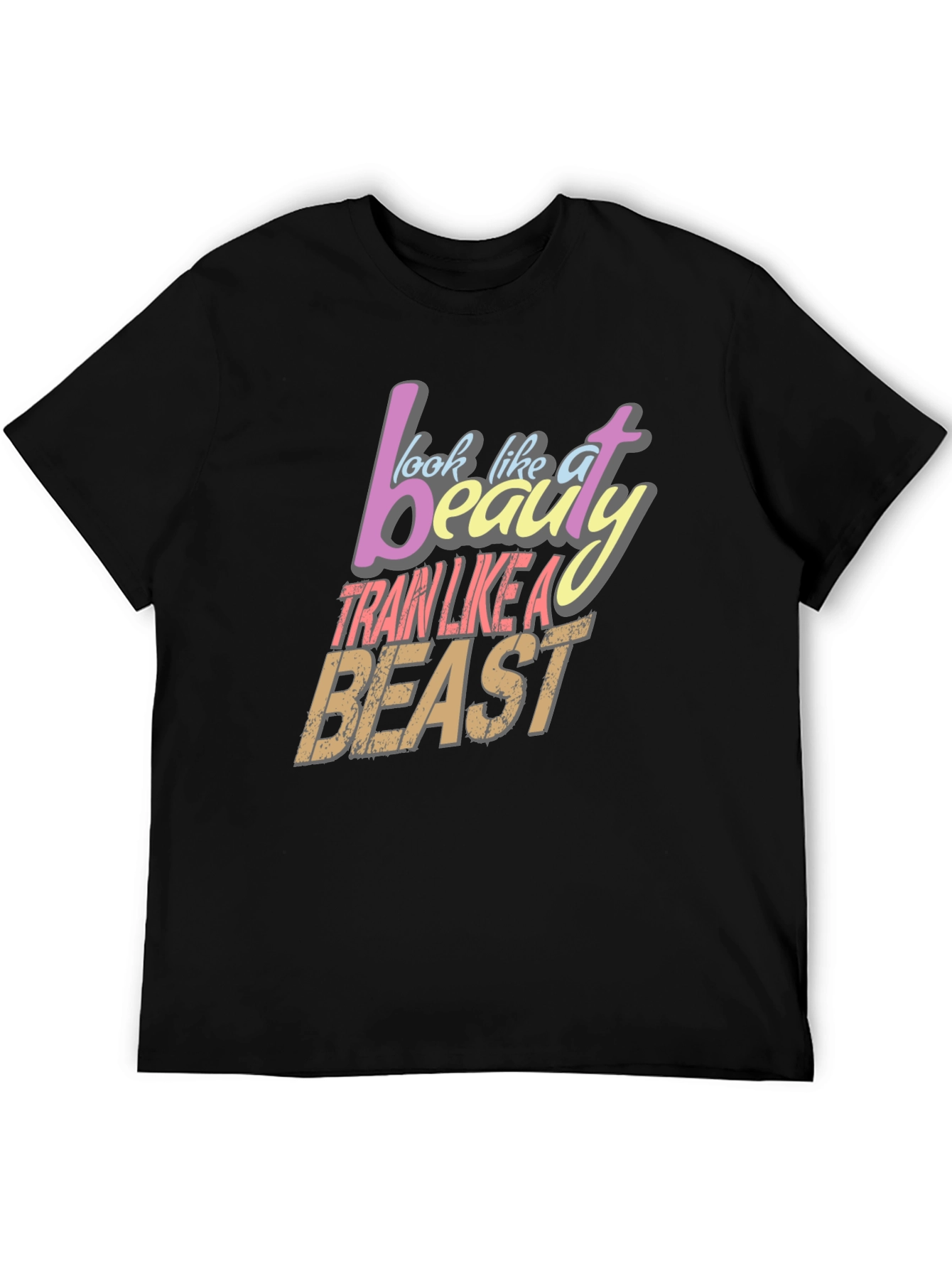 Beauty and Beast Graphic Tee - Train Hard!