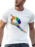 Rainbow Gymnast Black T-Shirt