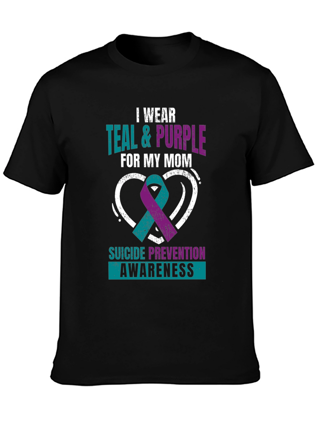 Teal & Purple Suicide Awareness T-Shirt