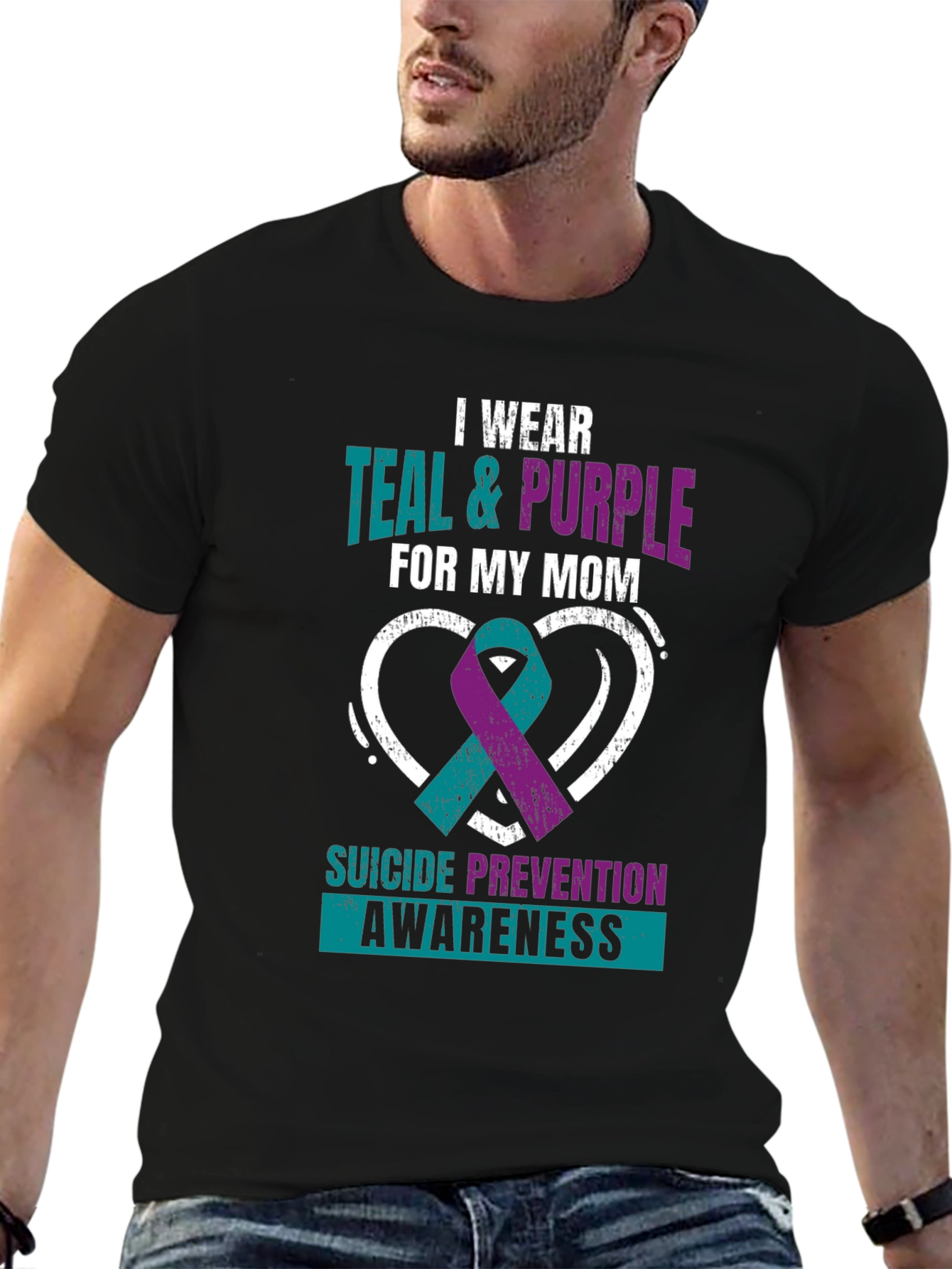 Teal & Purple Suicide Awareness T-Shirt