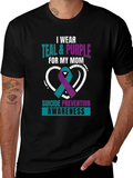 Teal & Purple Suicide Awareness T-Shirt