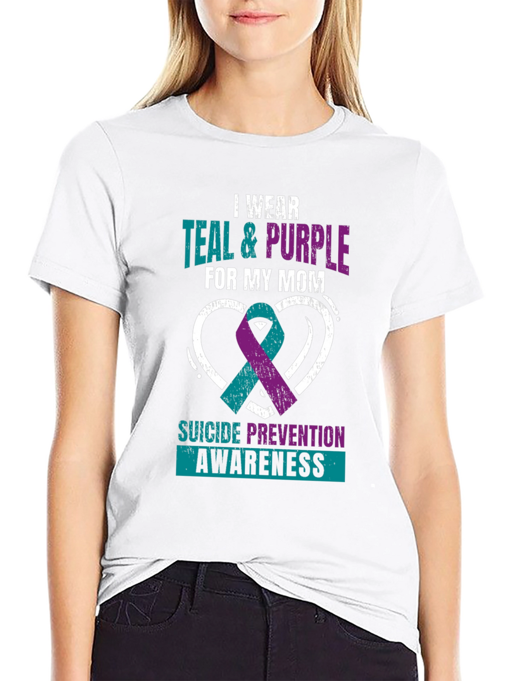 Teal & Purple Suicide Awareness T-Shirt