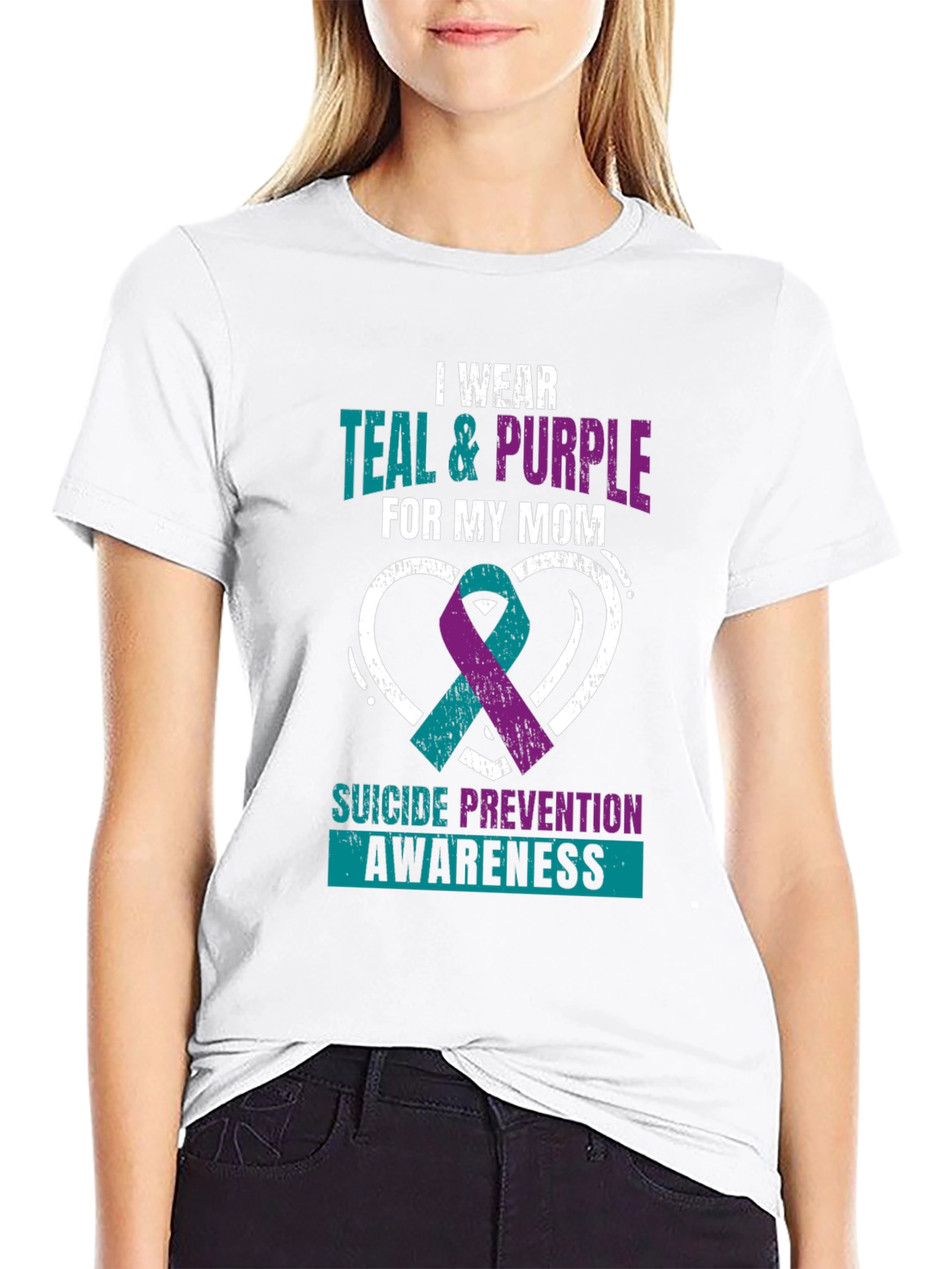 Teal & Purple Suicide Awareness T-Shirt