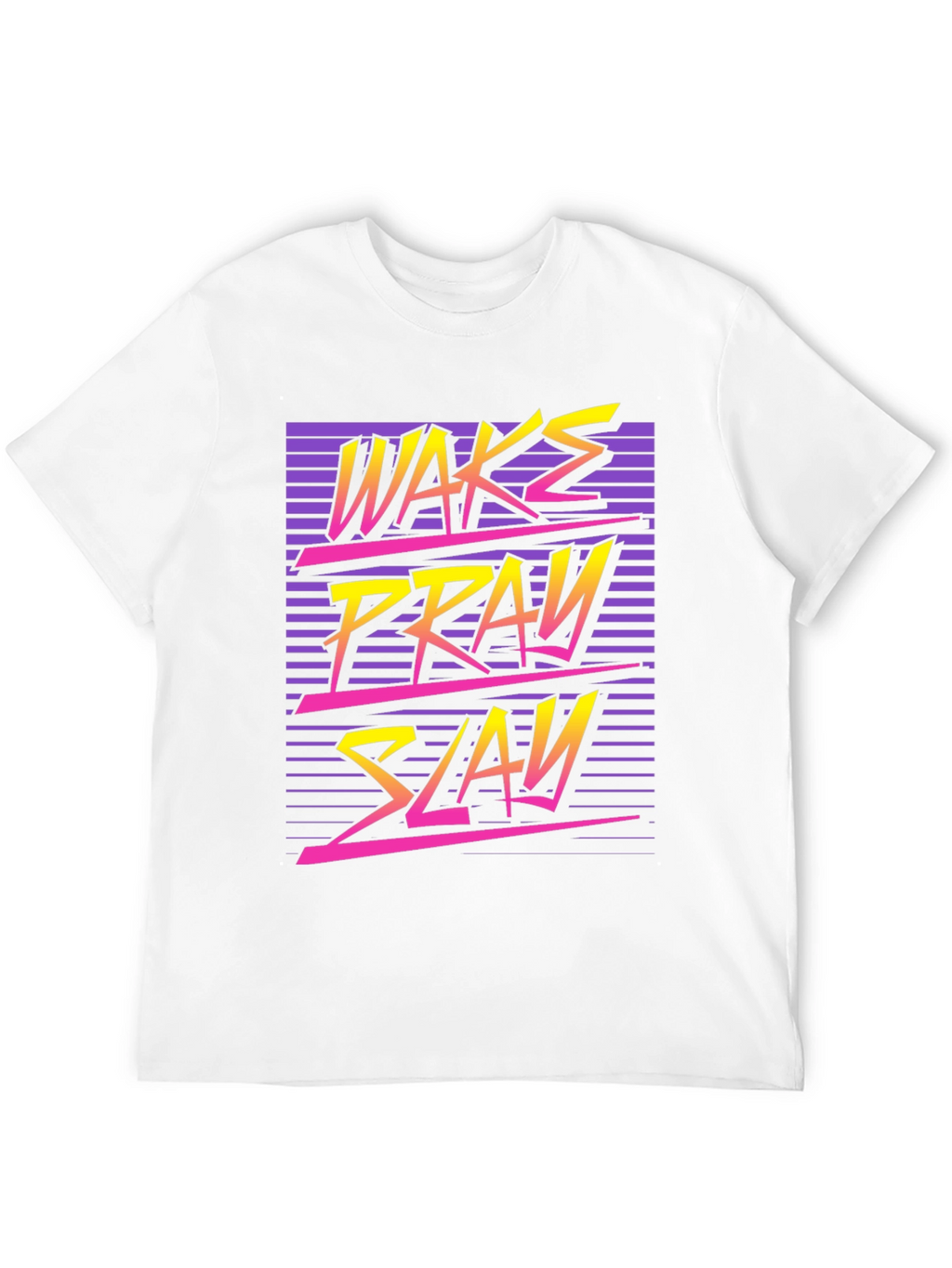 Wake Pray Slay Retro Graphic Tee