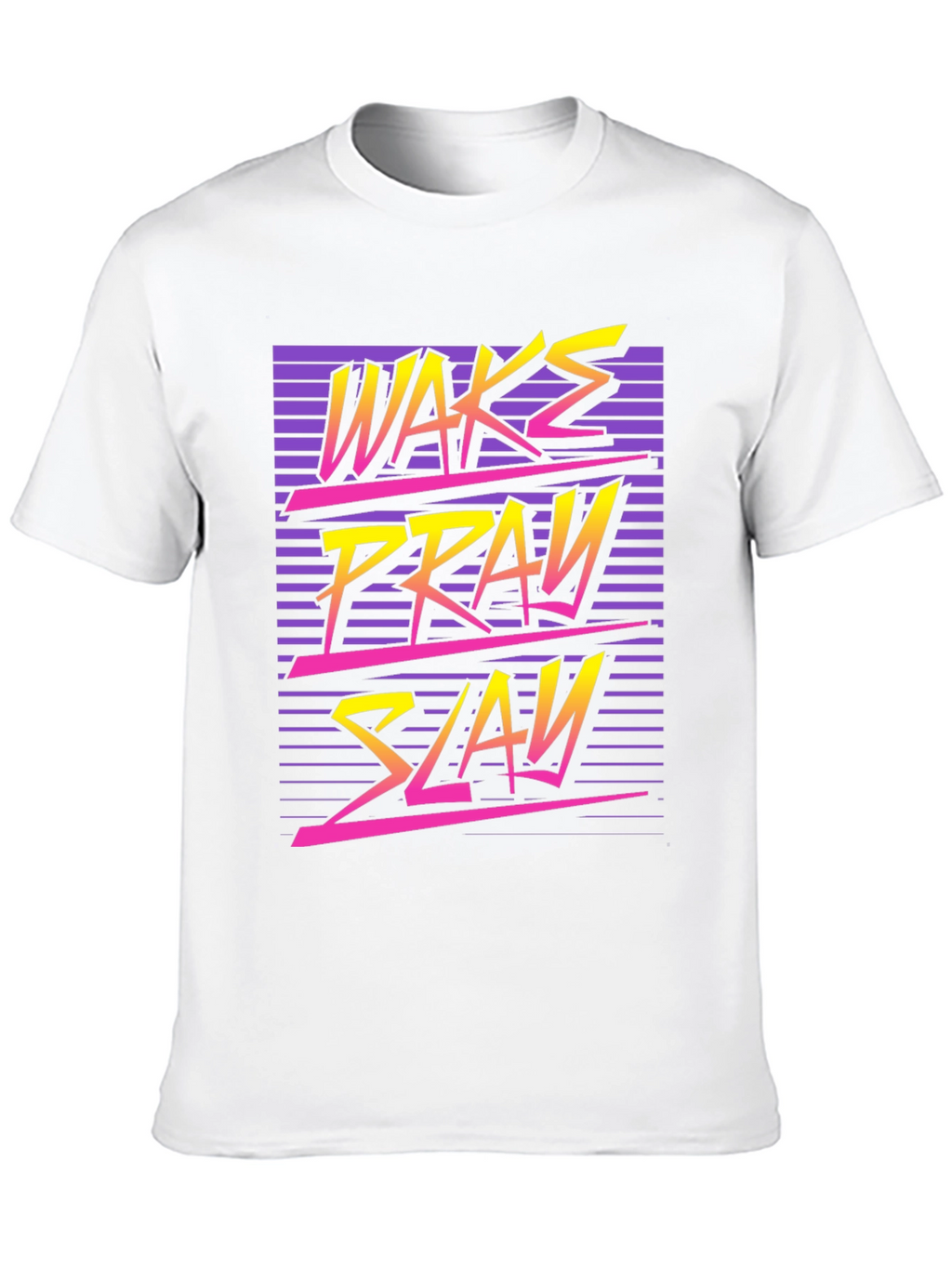 Wake Pray Slay Retro Graphic Tee