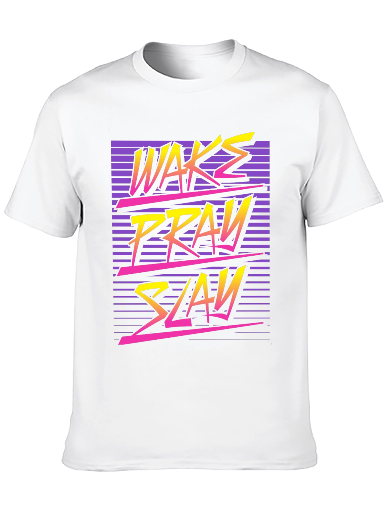 Wake Pray Slay Retro Graphic Tee