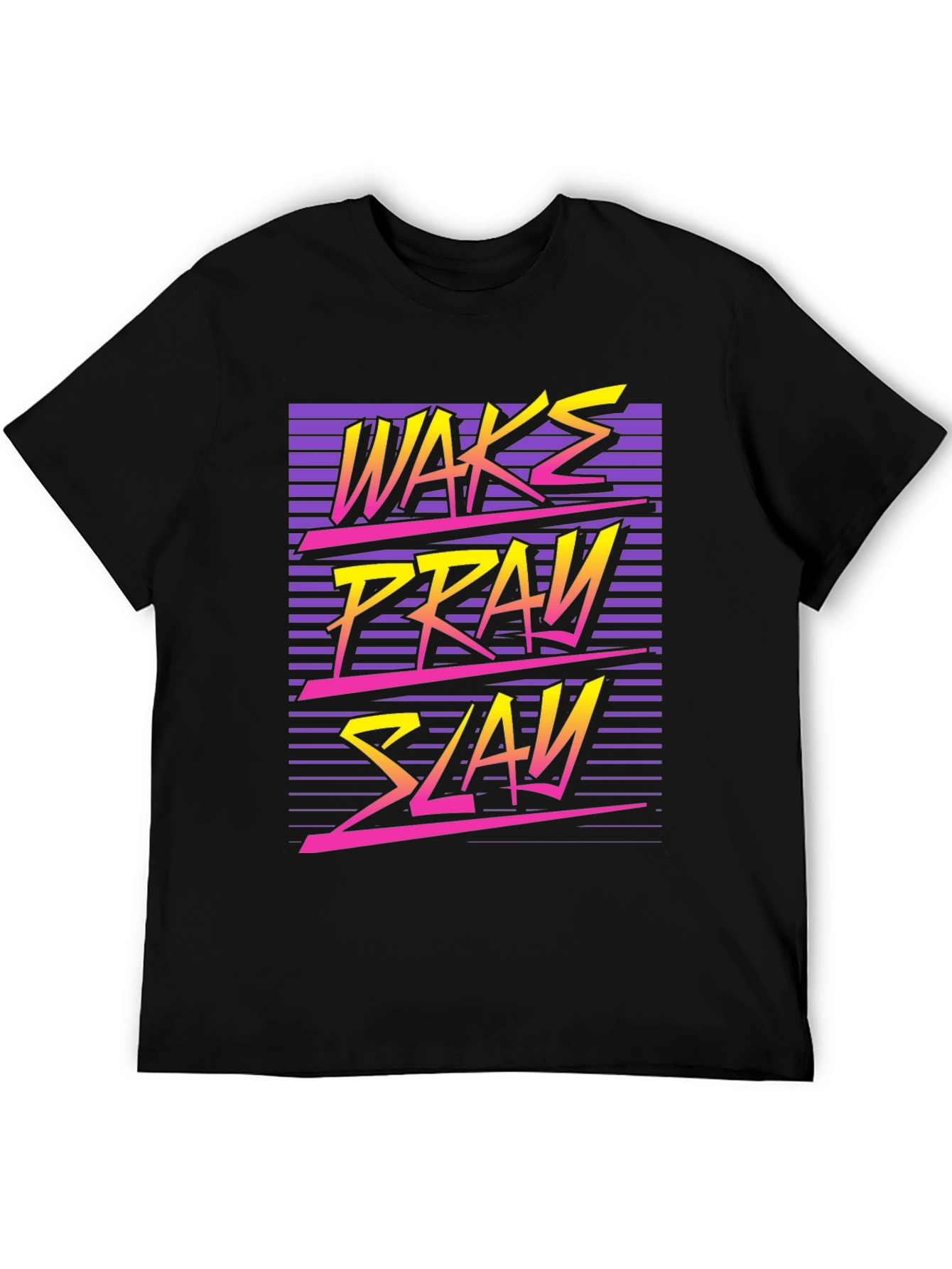 Wake Pray Slay Retro Graphic Tee