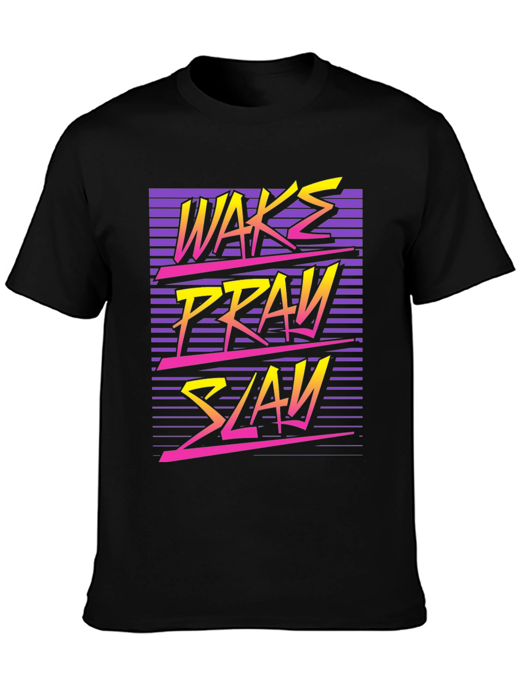 Wake Pray Slay Retro Graphic Tee