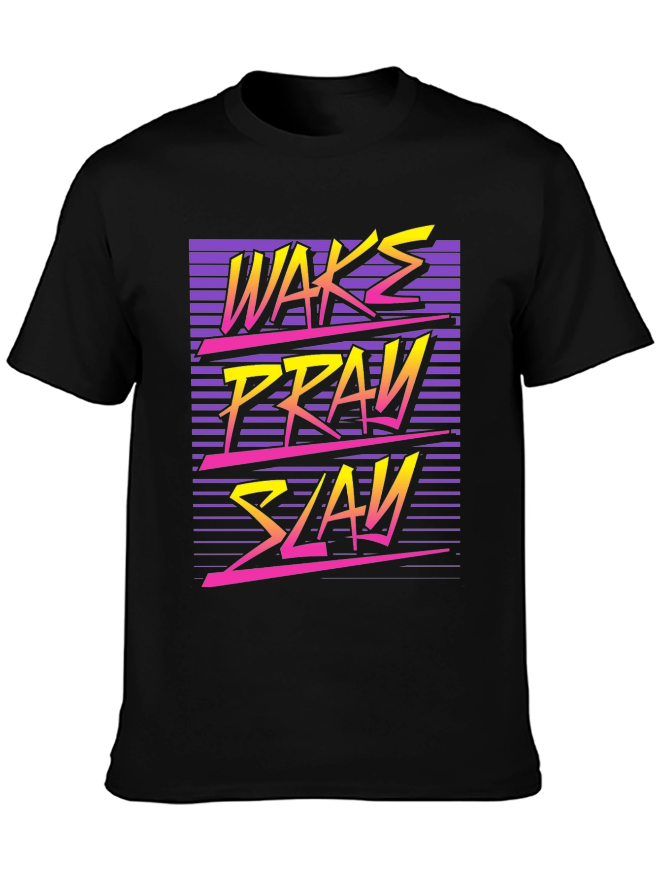 Wake Pray Slay Retro Graphic Tee