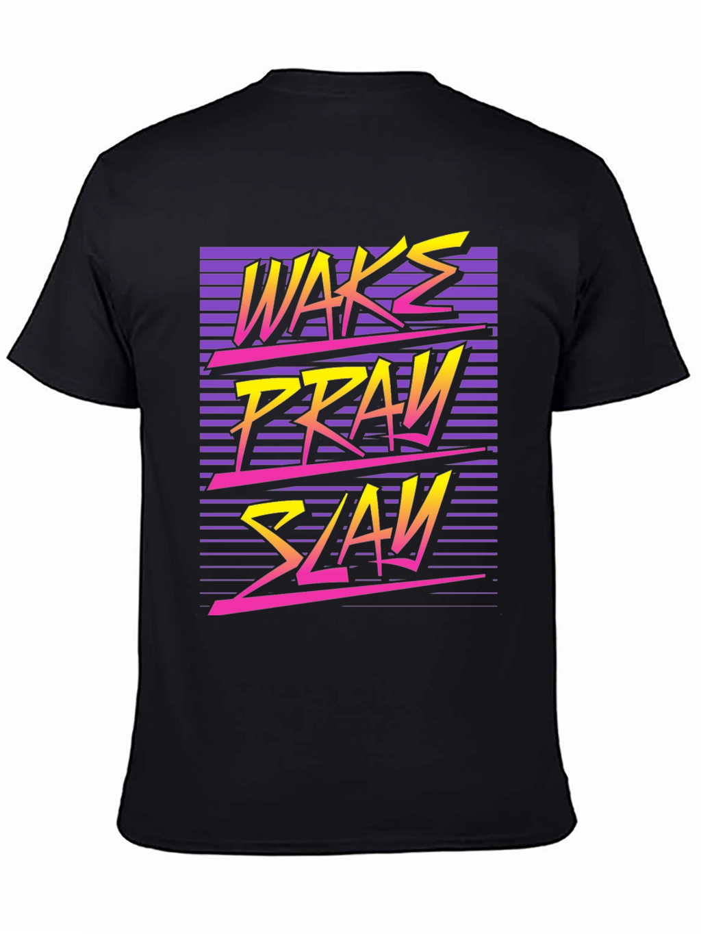 Wake Pray Slay Retro Graphic Tee