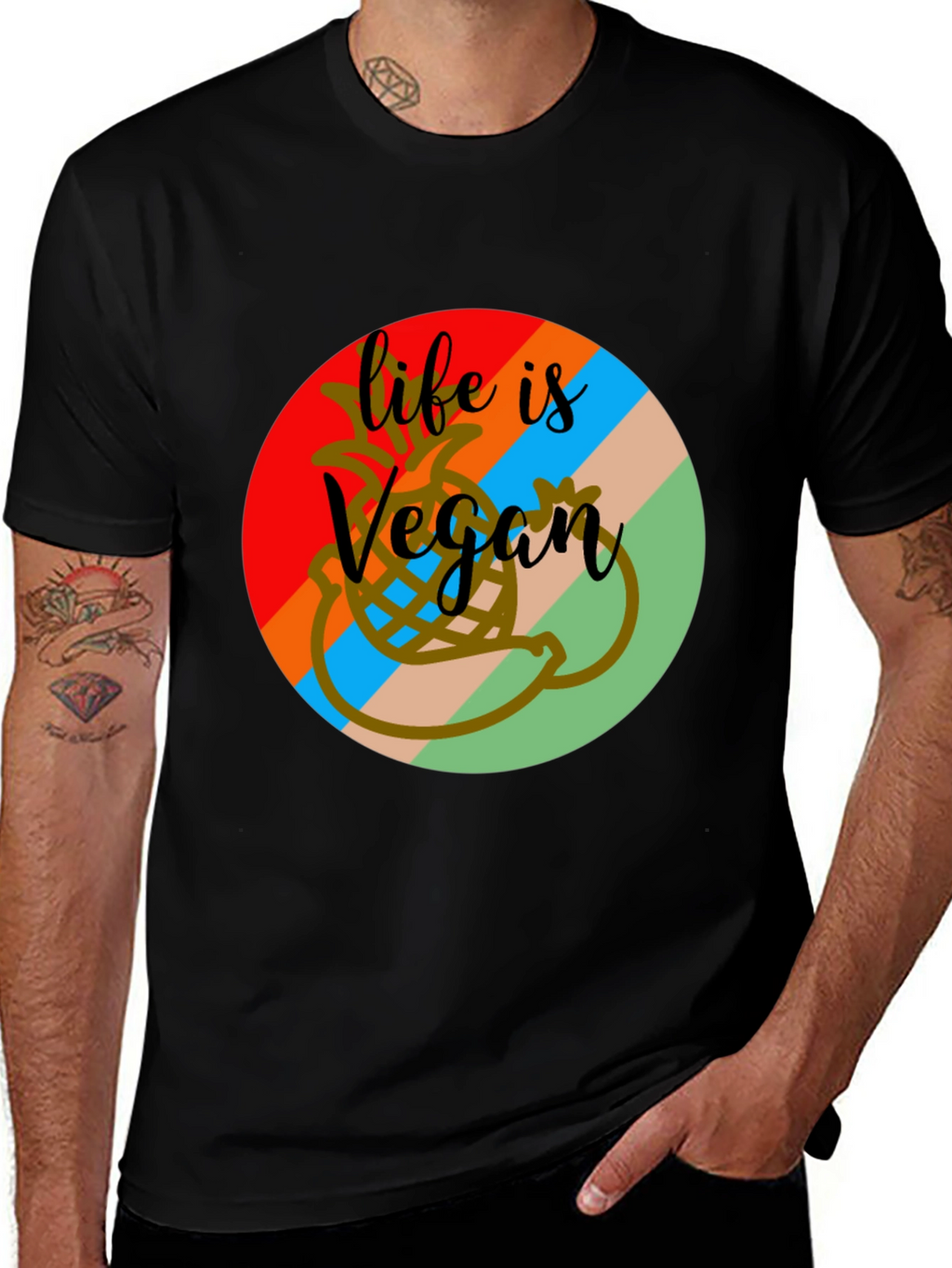 Life is Vegan Graphic Tee