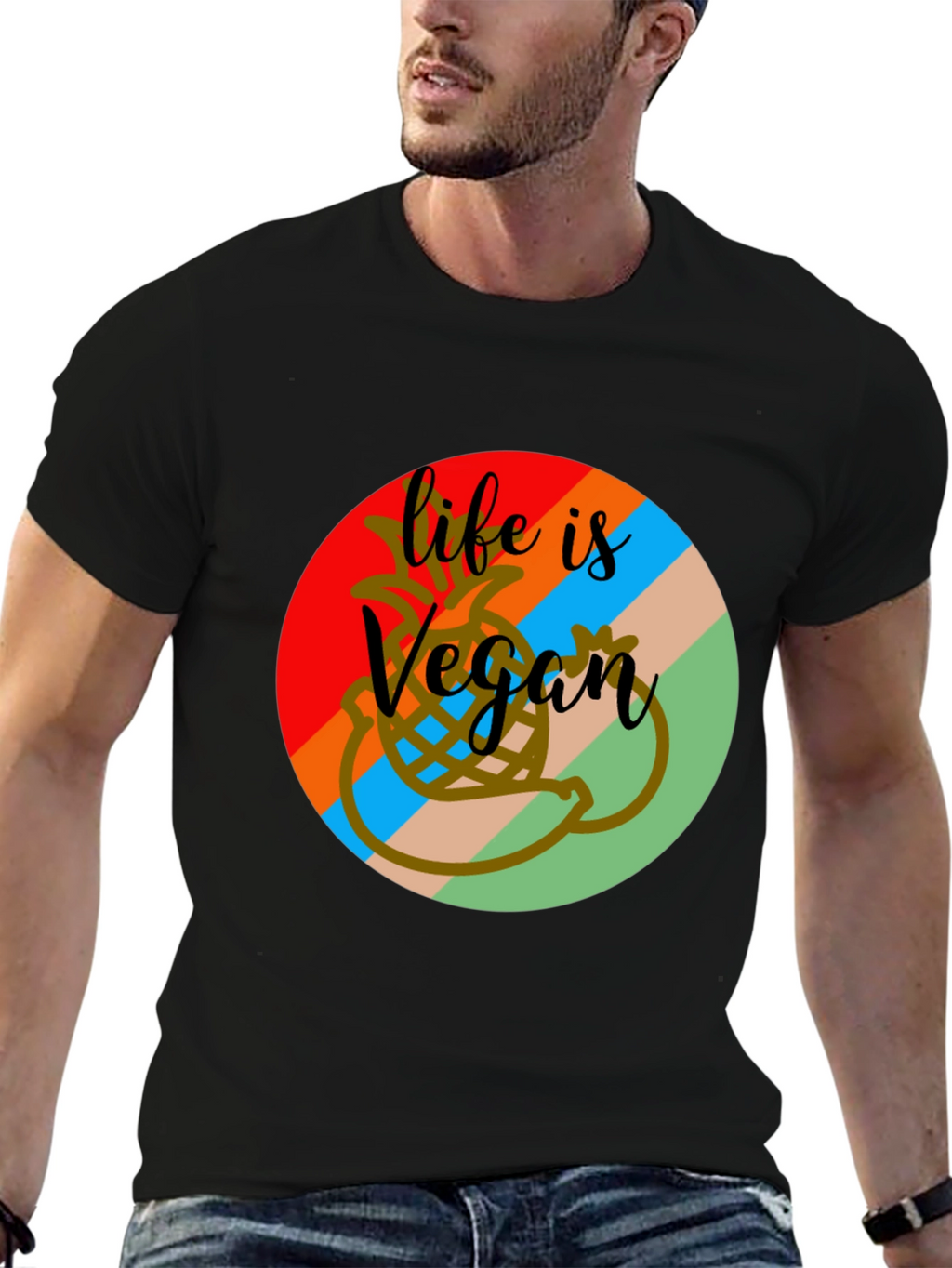 Life is Vegan Graphic Tee
