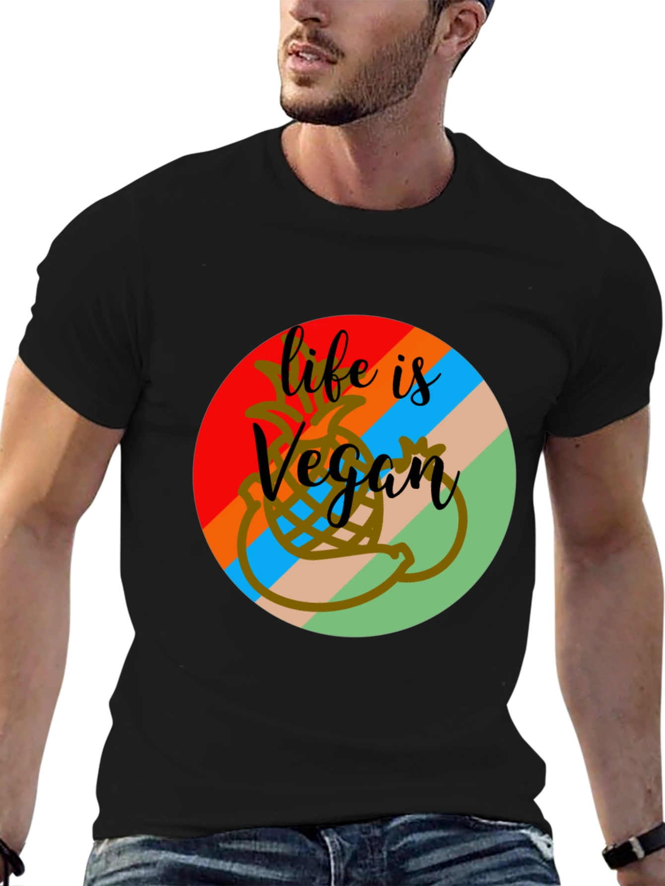 Life is Vegan Graphic Tee