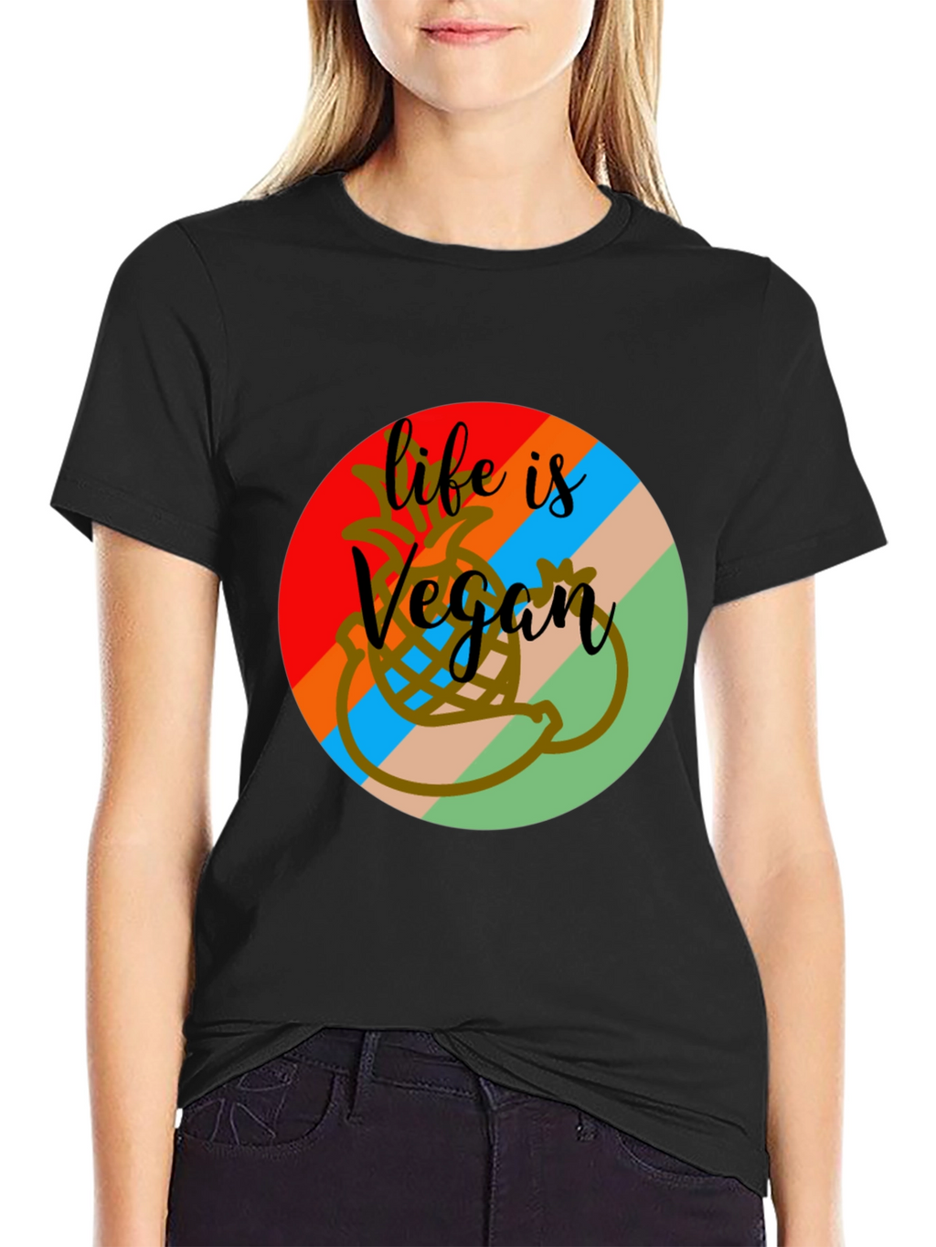 Life is Vegan Graphic Tee
