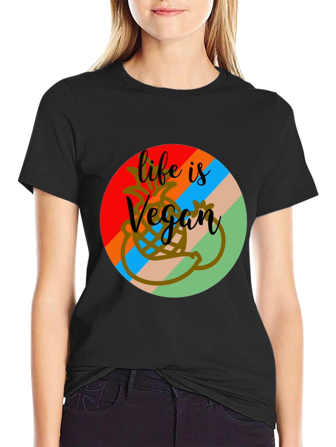 Life is Vegan Graphic Tee