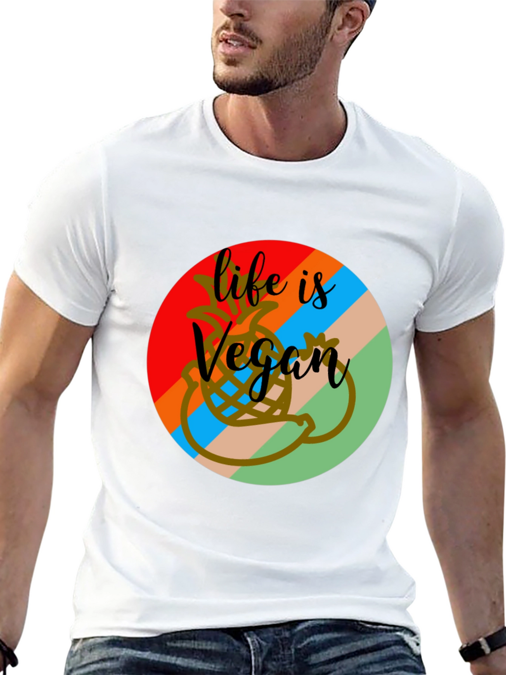 Life is Vegan Graphic Tee
