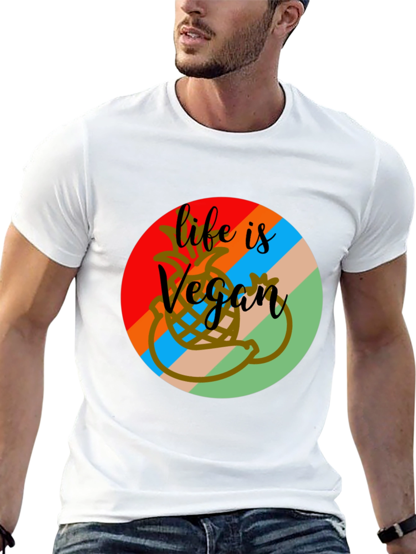 Life is Vegan Graphic Tee