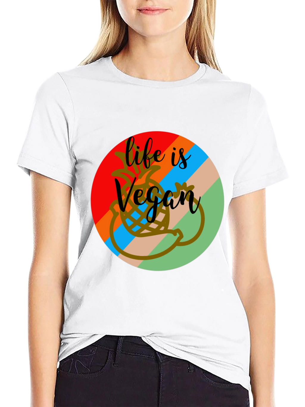 Life is Vegan Graphic Tee