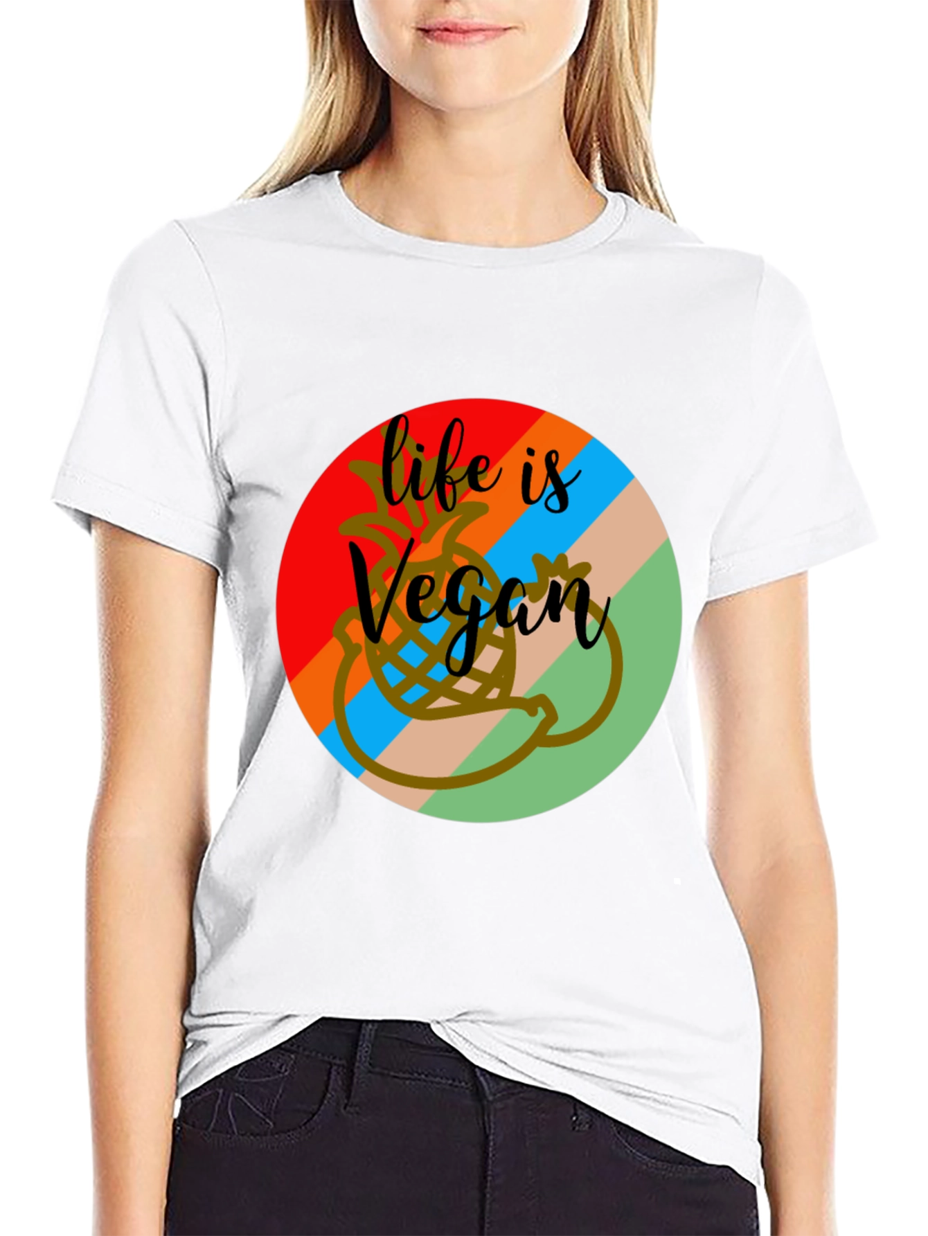Life is Vegan Graphic Tee