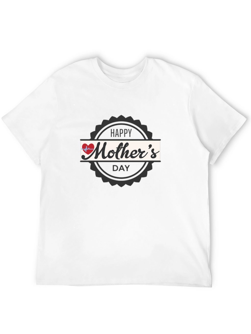 Happy Mothers Day Graphic Tee - Black