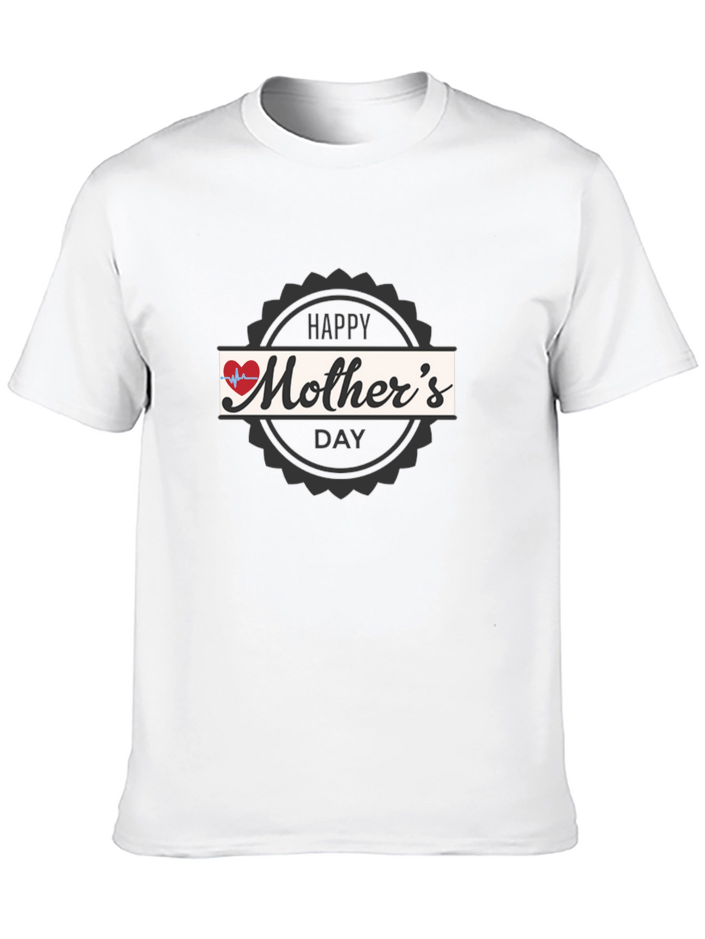 Happy Mothers Day Graphic Tee - Black