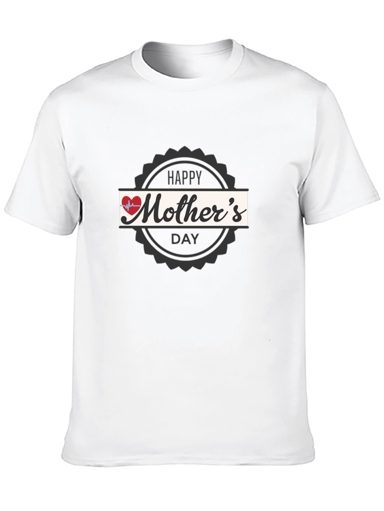 Happy Mothers Day Graphic Tee - Black