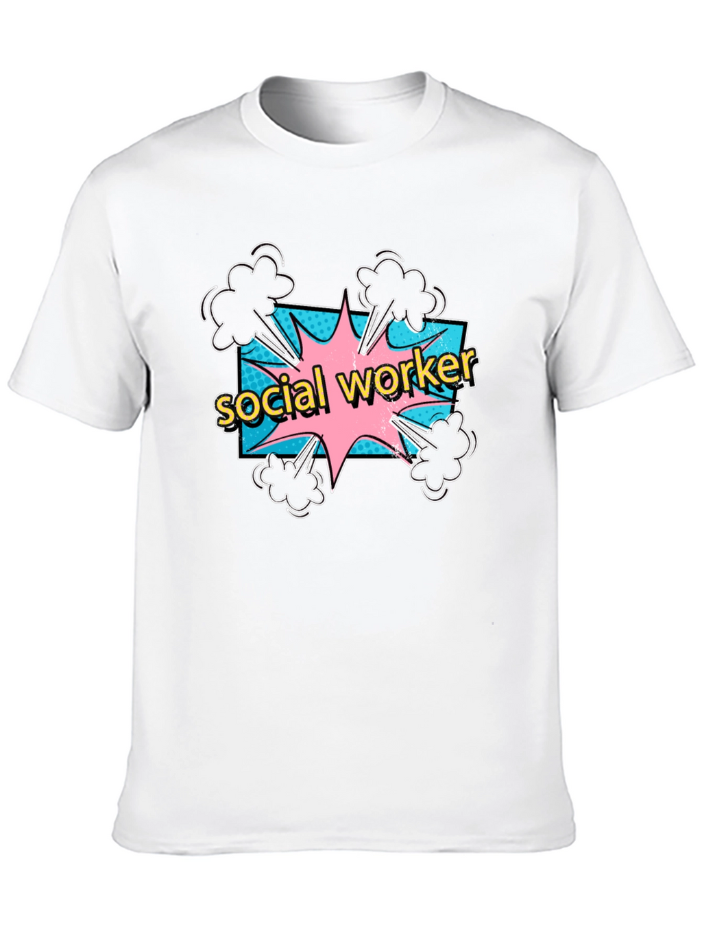 Social Worker Comic Style T-Shirt