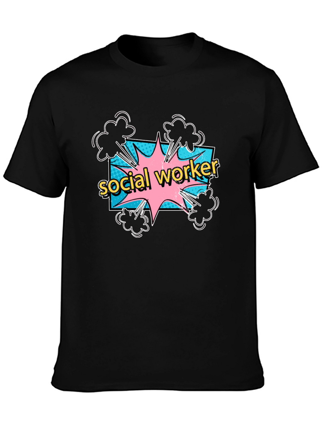Social Worker Comic Style T-Shirt