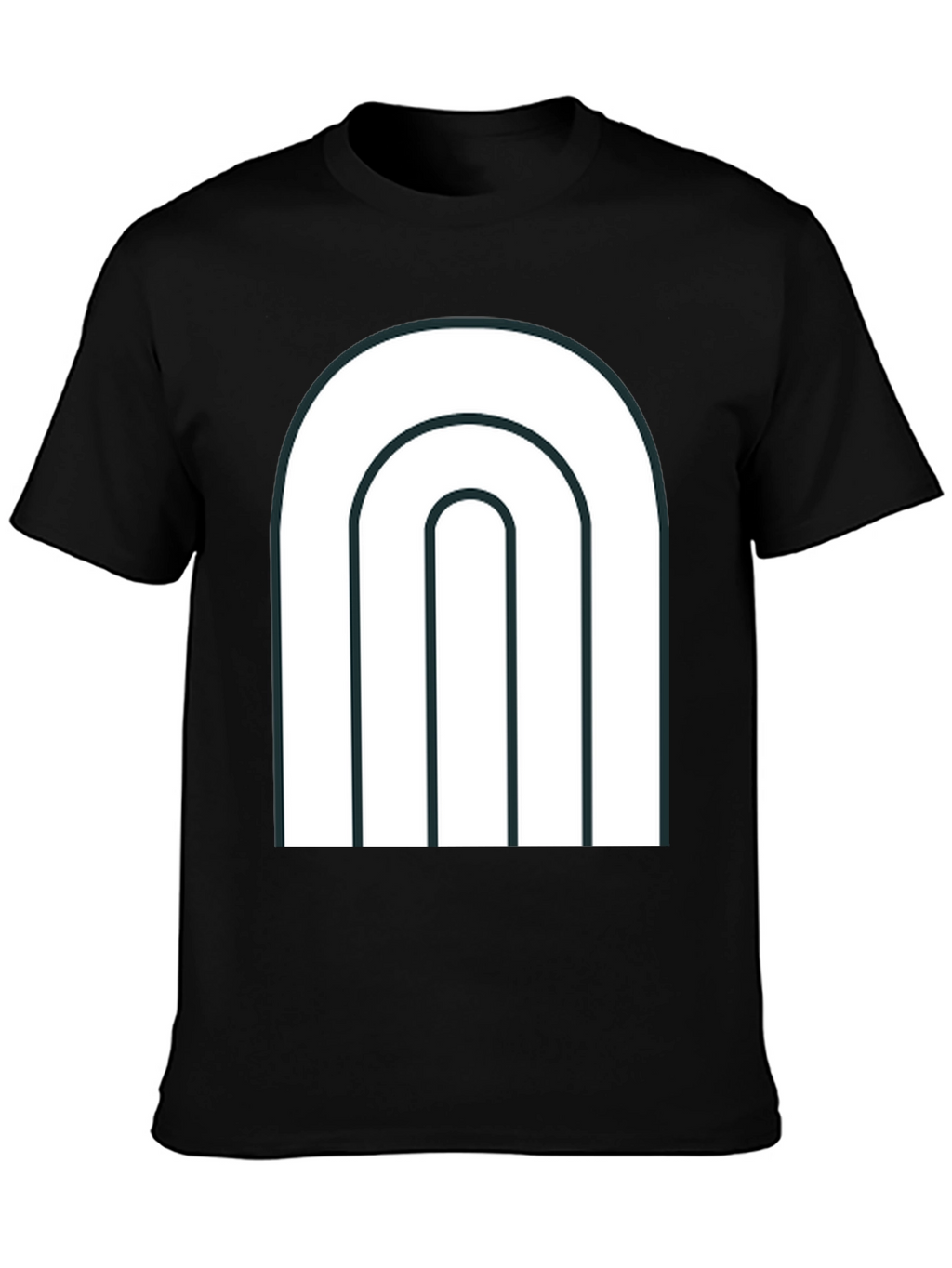 Modern Arch Graphic Tee - Black