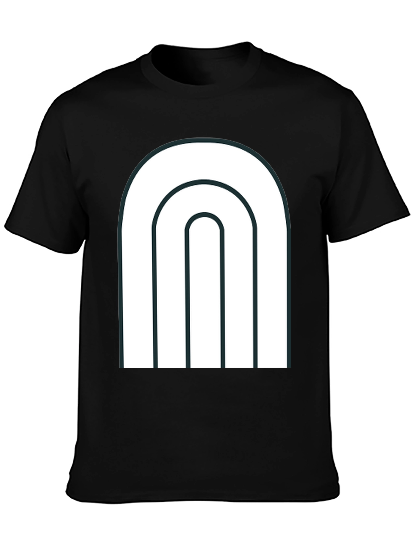 Modern Arch Graphic Tee - Black