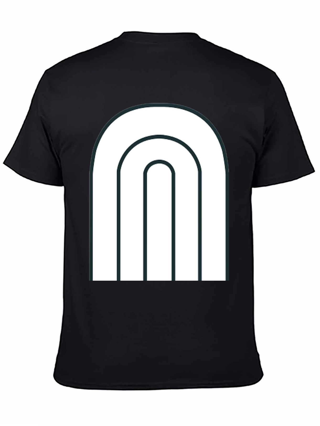 Modern Arch Graphic Tee - Black