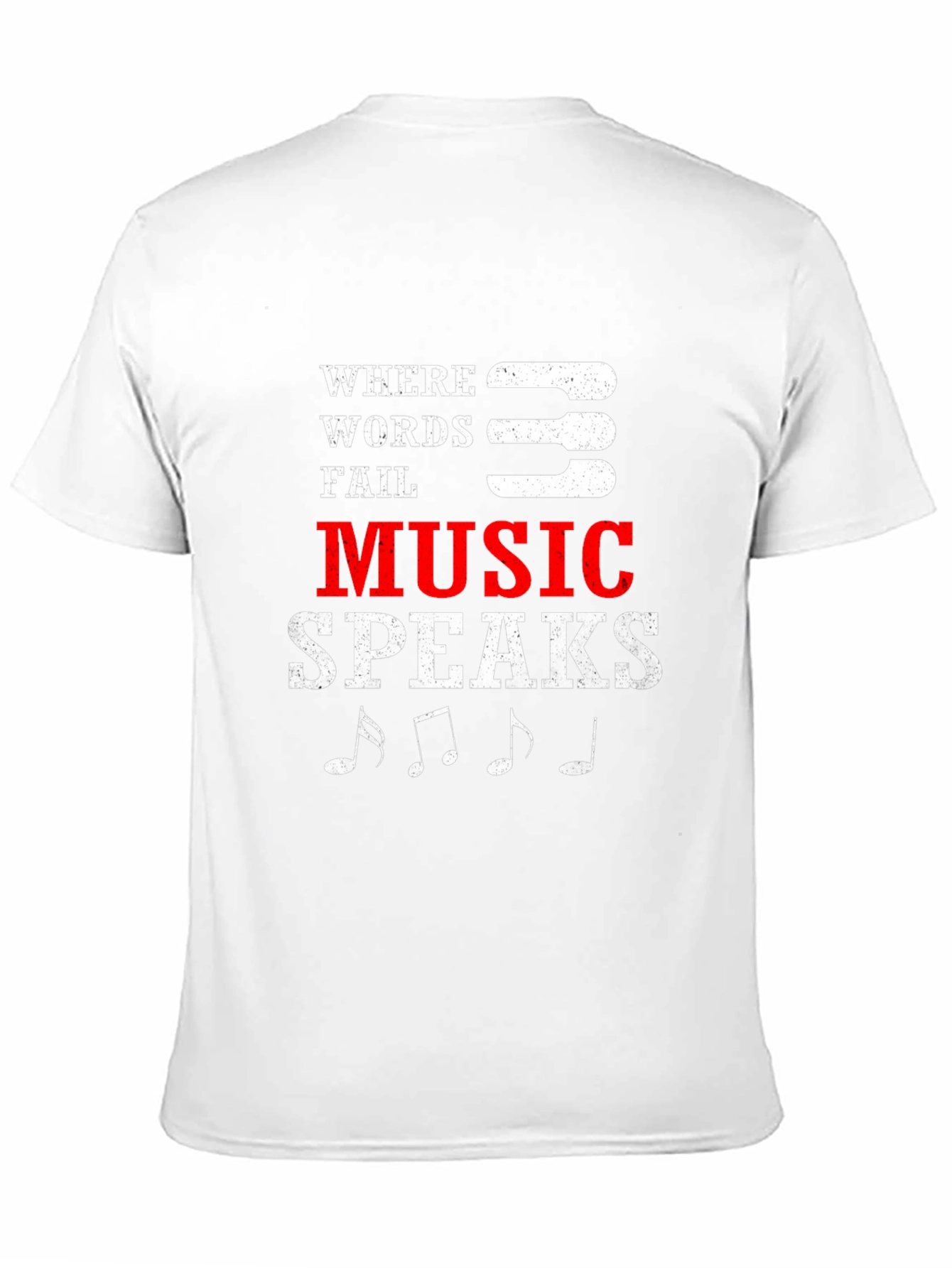 Music Speaks Mens Graphic T-Shirt