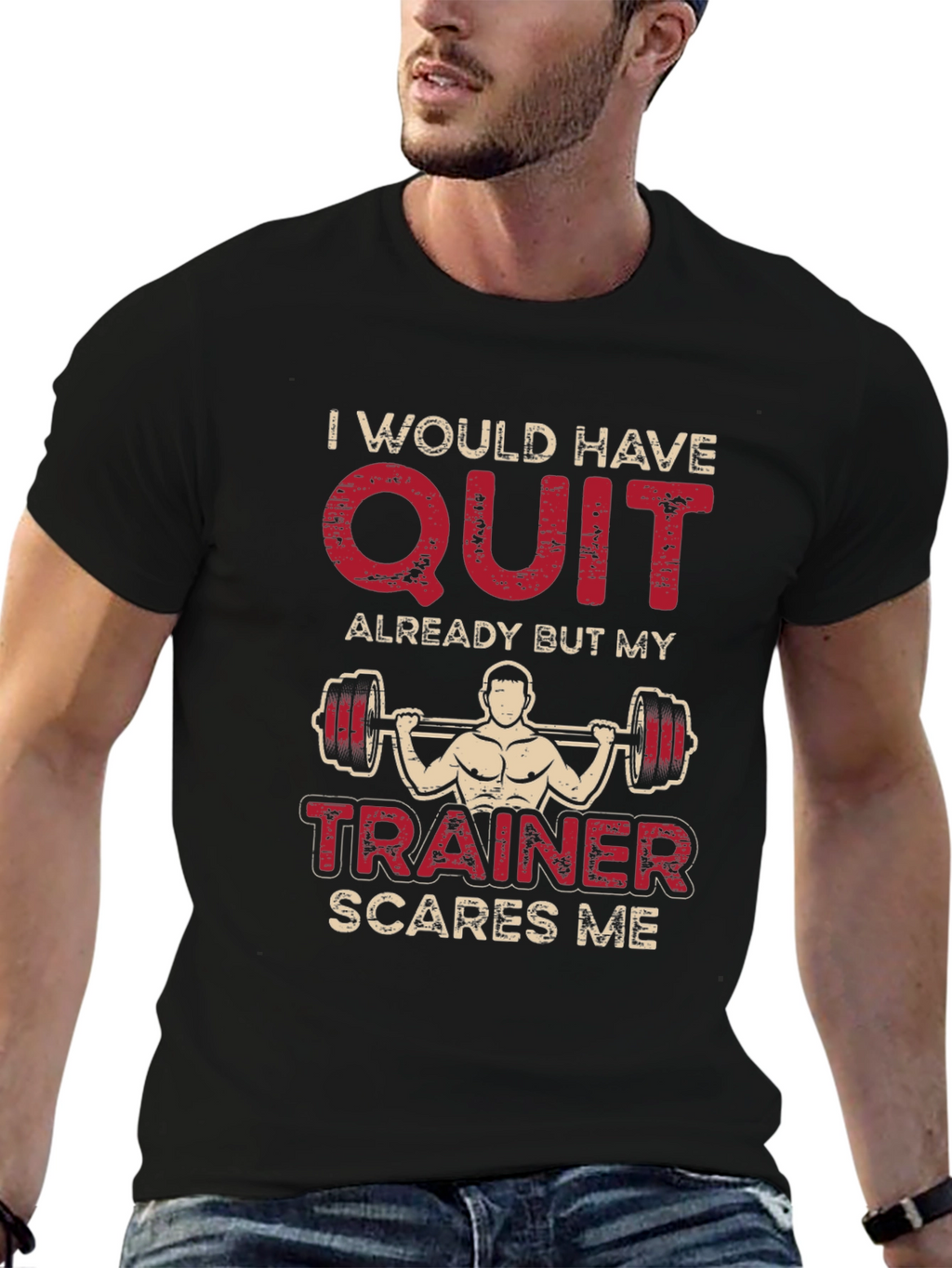 Funny Workout Trainer Scare T-Shirt