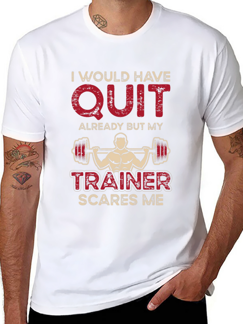 Funny Workout Trainer Scare T-Shirt