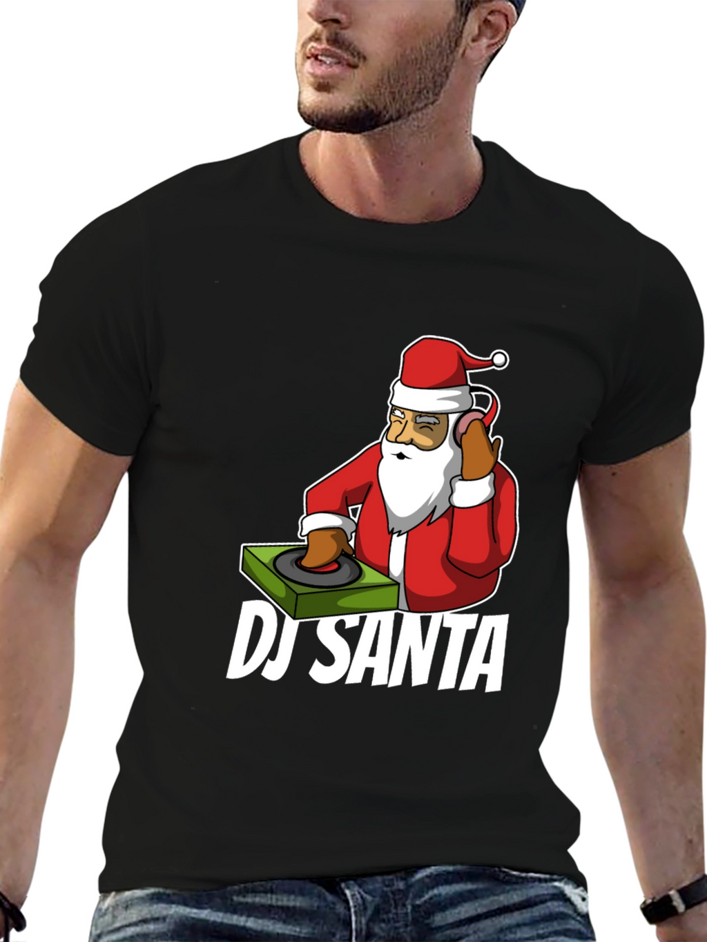 DJ Santa T-Shirt - Holiday Party Ready!