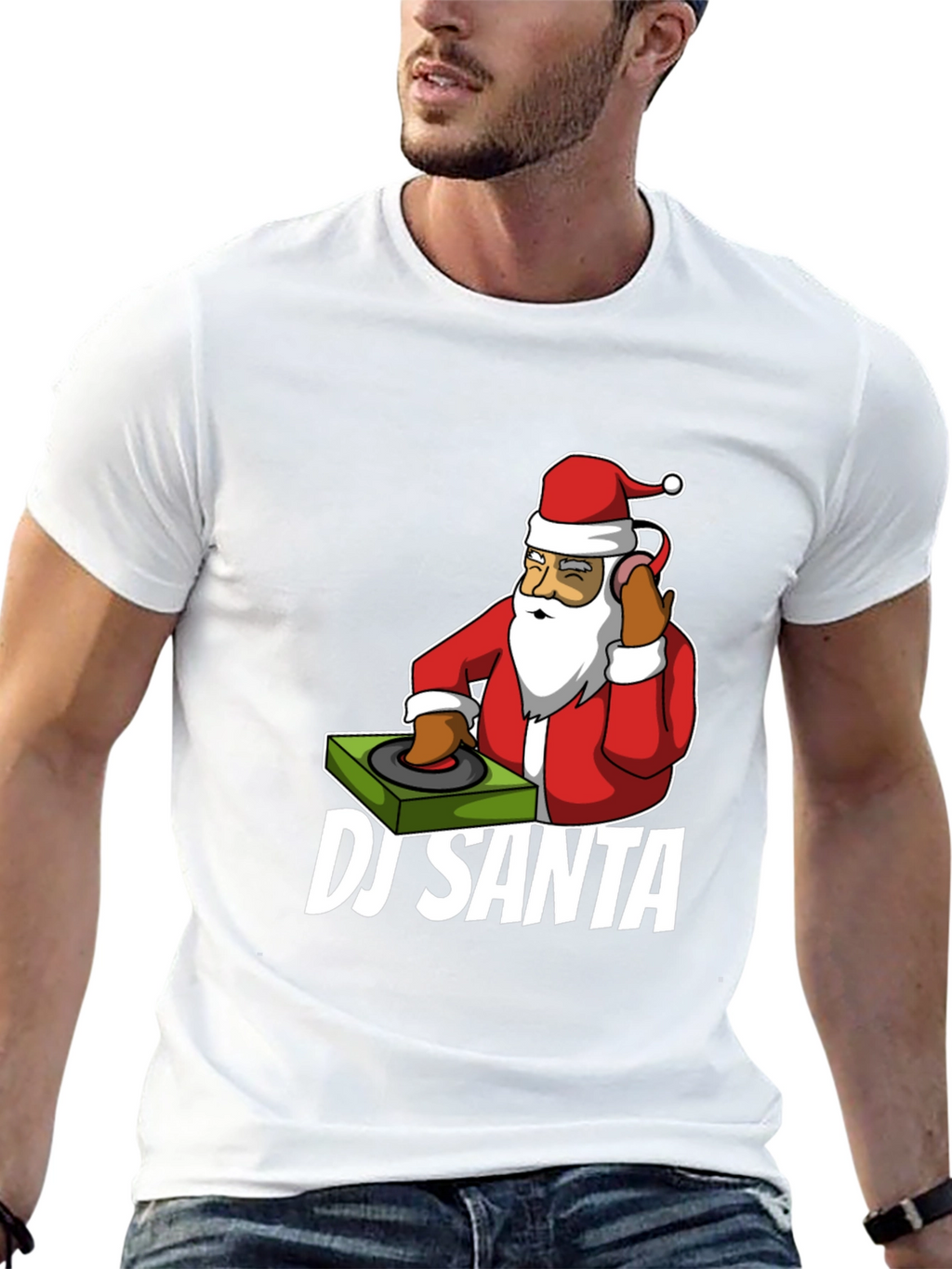 DJ Santa T-Shirt - Holiday Party Ready!