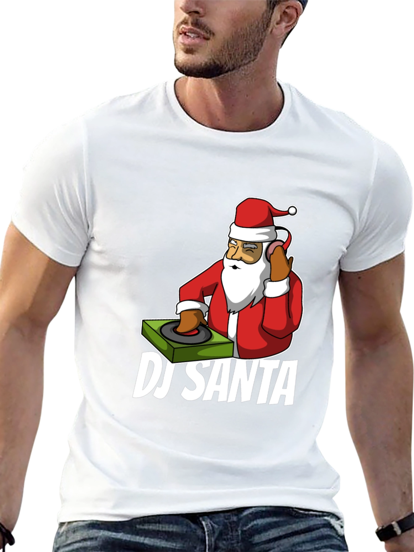 DJ Santa T-Shirt - Holiday Party Ready!