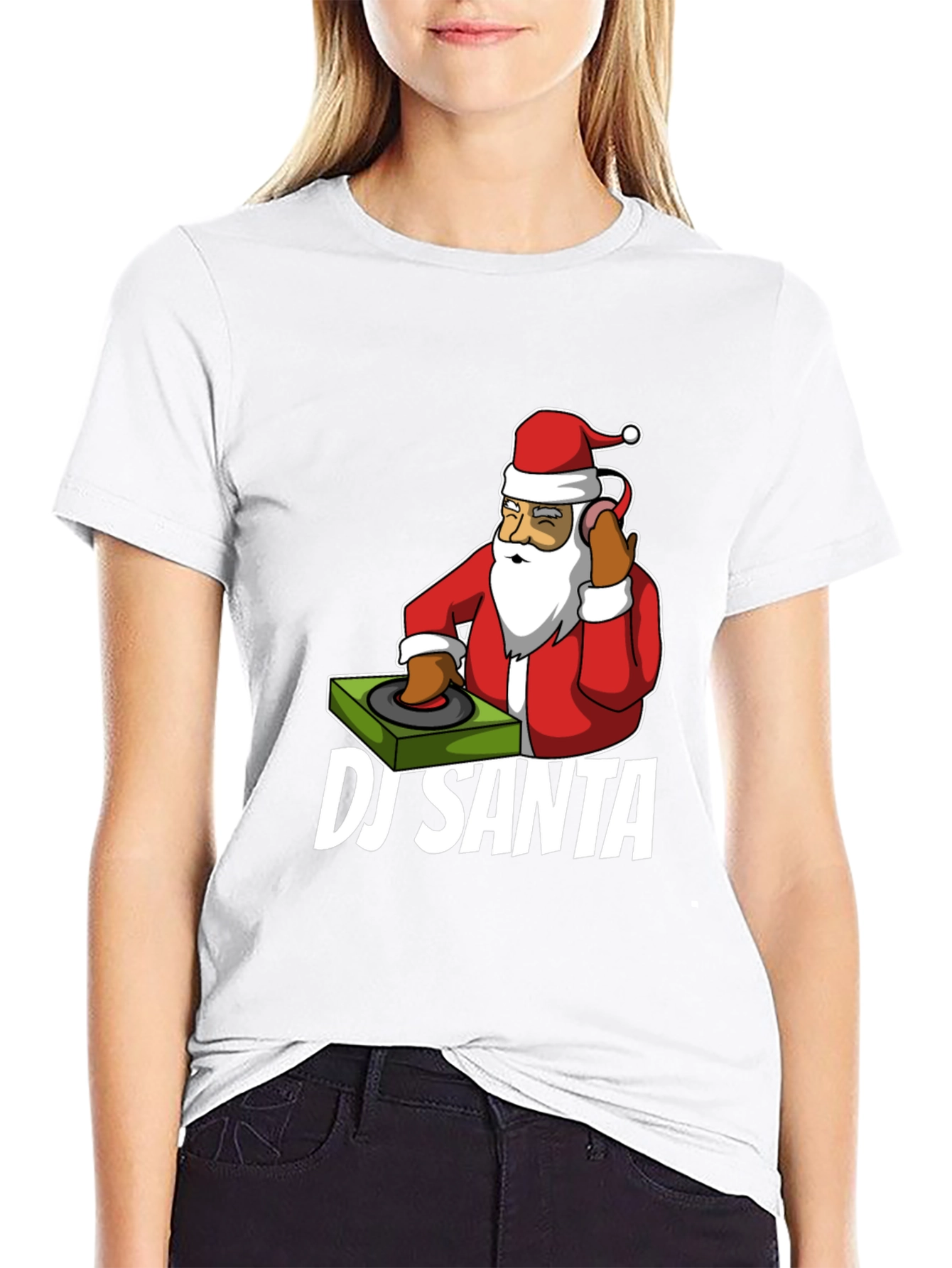 DJ Santa T-Shirt - Holiday Party Ready!