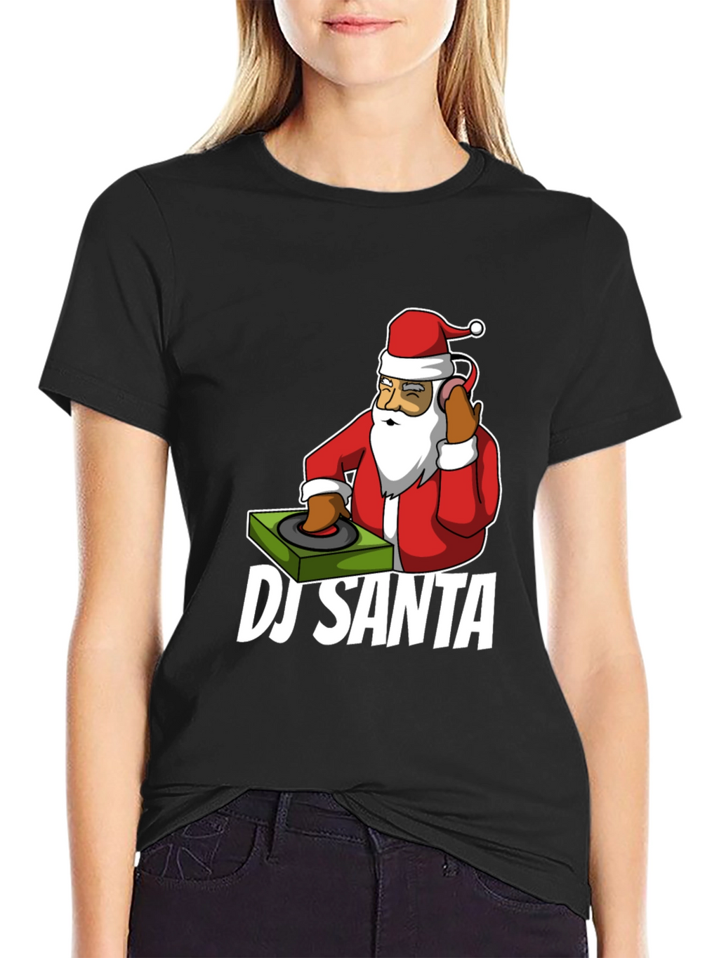 DJ Santa T-Shirt - Holiday Party Ready!